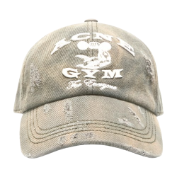 “ACNE GYM” Distressed Cap