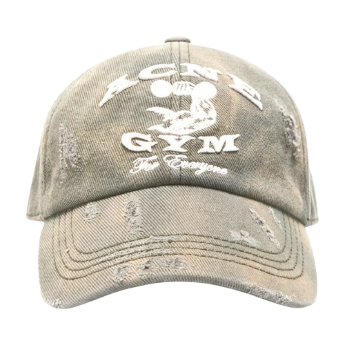 “ACNE GYM” Distressed Cap “ACNE GYM” Distressed Cap