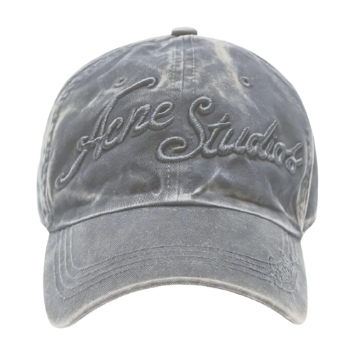 Distressed Black Vintage Baseball Cap
