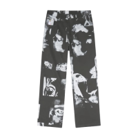 Abstract Print Straight-Leg Pants Abstract Print Straight-Leg Pants