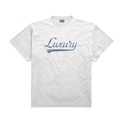 Graphic T-Shirt with “Luxury” Script Graphic T-Shirt with “Luxury” Script